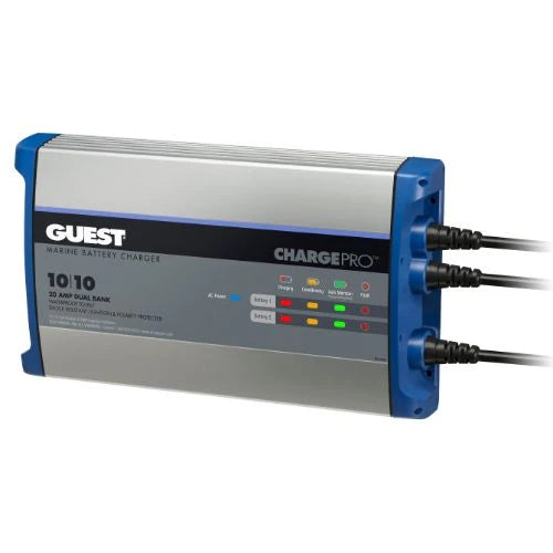 Marinco Guest On-Board Battery Charger 20A / 12V; 2 Bank; 120V Input