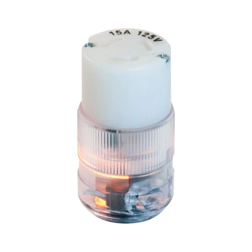 Marinco 15A 125V Connector Locking w/Neon Bulb