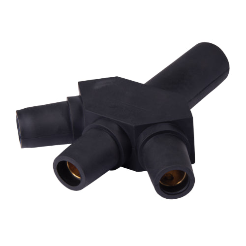 Marinco Power Products CL/CLS/CLM Hard 3Fer Adapter (M-F-F-F)-BK