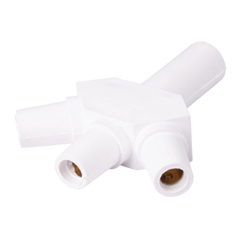 Marinco Power Products CL/CLS/CLM Hard 3Fer Adapter (M-F-F-F)-WT