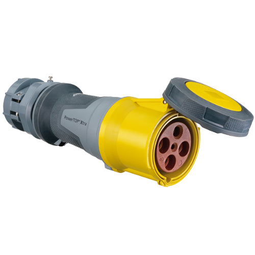 Mennekes 125/250V 100A Single Phase Pin and Sleeve Inline Connector