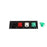 400A Black, Red, White, Green Single Phase 120/240V 4 Hole Female 45 Degree Cam Panel with Caps & Lanyards