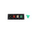 400A Black, Red, White, Green Single Phase, Non-Metallic 120/240V 4 Hole Male 90 Degree Cam Panel with Caps & Lanyards