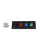 400A Black, Red, Blue, Green 3 Phase 208V 4 Hole Female 90 Degree Cam Panel with Clear-Snap Covers