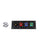 Plastic 400A Black, Red, Blue, Green 3 Phase 208V 4 Hole Male 90 Degree Cam Panel with Clear-Snap Covers