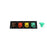 400A Brown, Orange, Yellow, Green 3 Phase 480V 4 Hole Male 45 Degree Cam Panel with Caps + Lanyards