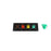 400A Brown, Orange, Yellow, Green 3 Phase 480V 4 Hole Female 90 Degree Cam Panel with Caps + Lanyards