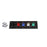 Plastic 400A Black, Red, Blue, White, Green 3 Phase 120/208V 5 Hole Female 90 Degree Cam Panel with Clear-Snap Covers