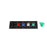 400A Black, Red, Blue, White, Green 3 Phase 120/208V 5H Female 90 Degree Cam Panel with Caps + Lanyards