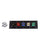 400A Black, Red, Blue, White, Green 3 Phase 120/208V 5 Hole Male 90 Degree Cam Panel with Clear-Snap Covers