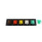 400A Brown, Orange, Yellow, White, Green 3 Phase 277/480V 5 Hole Female 45 Degree Cam Panel with Caps + Lanyards