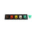 Plastic 400A Brown, Orange, Yellow, White, Green 3 Phase 277/480V 5 Hole Male 45 Degree Cam Panel with Caps + Lanyards