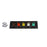 400A Brown, Orange, Yellow, White, Green 3 Phase 277/480V 5 Hole Female 90 Degree Cam Panel with Clear-Snap Covers