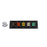 Plastic 400A Brown, Orange, Yellow, White, Green 3 Phase 277/480V 5 Hole Male 90 Degree Cam Panel with Clear-Snap Covers