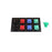 800A Black, Red, Blue, Green 3 Phase 208V 8H Female 45 Degree Cam lock Panel with Caps and Lanyards