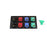 800A Black, Red, Blue, Green 3 Phase 208V 8H Male 45 Degree Cam lock Panel with with Caps + Lanyards