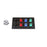 800A Black, Red, Blue, Green 3 Phase 208V 8H Female 90 Degree Non-Metallic Cam lock Panel with Clear-Snap Covers