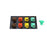 800A Brown, Orange, Yellow, Green 3 Phase 480V 8H Male 45 Degree Non-Metallic Cam lock Panel with Caps + Lanyards