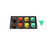 800A Brown, Orange, Yellow, Green 3 Phase 480V 8H Male 45 Degree Non-Metallic Cam lock Panel with Caps + Lanyards