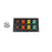 800A Brown, Orange, Yellow, Green 3 Phase 480V 8H Male 90 Degree Non-Metallic Cam lock Panel with Clear-Snap Covers