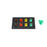 800A Brown, Orange, Yellow, Green 3 Phase 480V 8H Female 90 Degree Cam lock Panel with Caps + Lanyards