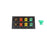 800A Brown, Orange, Yellow, Green 3 Phase 480V 8H Male 90 Degree Non-Metallic Cam lock Panel with Caps + Lanyards