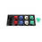 800A Black, Red, Blue, White, Green 3 Phase 120/208V 10H Male 45 Degree Non-Metallic Cam lock Panel with Caps + Lanyards