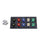 800A Black, Red, Blue, White, Green 3 Phase 120/208V 10H Male 90 Degree Non-Metallic Cam lock Panel with Clear-Snap Covers