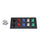 800A Black, Red, Blue, White, Green 3 Phase 120/208V 10H Female 90 Degree Non-Metallic Cam lock Panel with Clear-Snap Covers