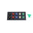 800A Black, Red, Blue, White, Green 3 Phase 120/208V 10H Male 90 Degree Non-Metallic Cam lock Panel with Caps + Lanyards