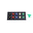 800A Black, Red, Blue, White, Green 3 Phase 120/208V 10H Male 90 Degree Cam lock Panel with Caps + Lanyards