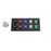 800A Black, Red, Blue, White, Green 3 Phase 120/208V 10H Male 90 Degree Non-Metallic Cam lock Panel with Clear-Snap Covers