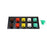 800A Brown, Orange, Yellow, White, Green 3 Phase 277/480V 10H Female 45 Degree Non-Metallic Cam lock Panel with Caps + Lanyards