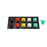 800A Brown, Orange, Yellow, White, Green 3 Phase 277/480V 10H Female 45 Degree Cam lock Panel Caps + Lanyards, Horizontal