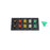800A Brown, Orange, Yellow, White, Green 3 Phase 277/480V 10H Male 90 Degree Non-Metallic Cam lock Panel with Caps + Lanyards