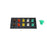 800A Brown, Orange, Yellow, White, Green 3 Phase 277/480V 10H Female 90 Degree Non-Metallic Cam lock Panel with Caps + Lanyards