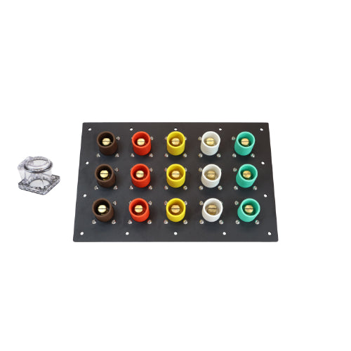 1200A Brown, Orange, Yellow, White, Green 3 Phase 277/480V 15H Male 90 Degree Camlock Panel with Clear-Snap Covers
