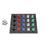 1600 Amp Black, Red, Blue, White, Green 3 Phase 120/208V 20H Female 90 Degree Camlock Panel with Clear-Snap Covers