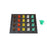 1600 Amp Brown, Orange, Yellow, White, Green 3 Phase 277/480V 20H Female 90 Degree Camlock Panel with Caps and Lanyards