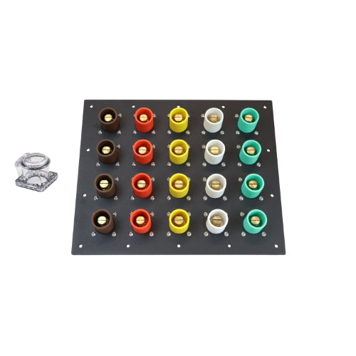 1600 Amp Brown, Orange, Yellow, White, Green 3 Phase 277/480V 20H Male 90 Degree Camlock Panel with Clear-Snap Covers