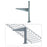 Quest Manufacturing Flag Floor Stand for 6" wire mesh cable tray