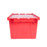 Hand Held Attached Lid Container 27x17x12- Red