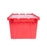 Hand Held Attached Lid Container 27x17x12- Red
