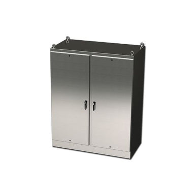 Saginaw Control & Engineering Free Standing SS Two Door Single Access Enclosure SCE-XXSSFSD