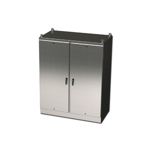 Saginaw Control & Engineering Free Standing SS Two Door Single Access Enclosure SCE-XXSSFSD