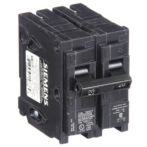 Siemens Miniature ITE Circuit Breakers, QP Push On 20A - 60A, 1P - 3P, 10 KAIC