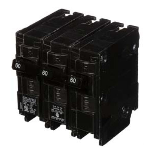 240V, 60A ITE Circuit Breaker by Siemens, Push On 3 Pole