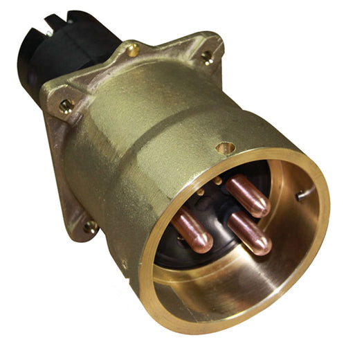 Male Panel Mount 3 Pwr,1 Grd w/2 pilot contacts, 2/0 AWG