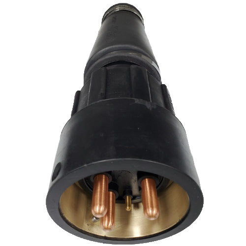 Male Cable Attachable 3 Pwr,1 Grd w/2 pilot contacts, 2/0 AWG