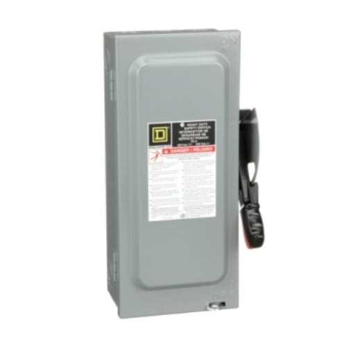 30A, 4 wire, 3 pole, 1 neutral, 20 hp, 600v, nema 1 disconnect